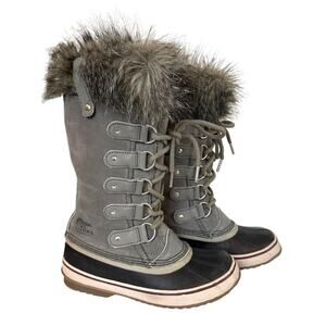 Sorel Joan of Arctic Boot for Women Size 6 Quarry Black Snow Boots Waterproof